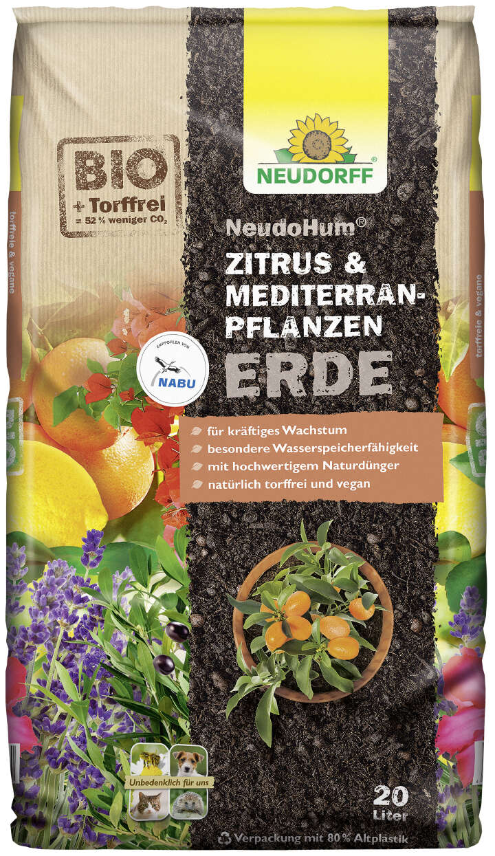 NEUDORFF NeudoHum Zitrus- und Mediterranpflanzenerde torffrei